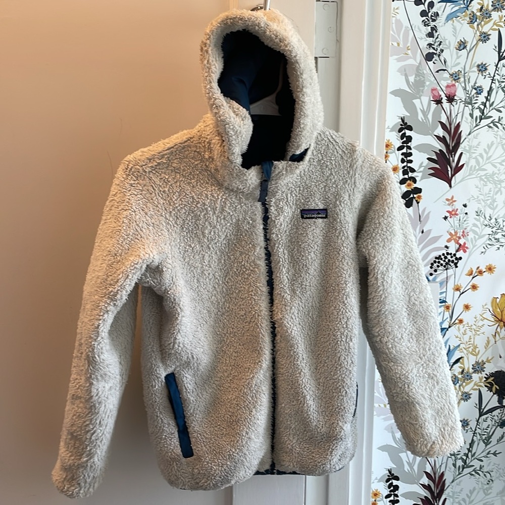 Patagonia Kids Reversible Warm Fleece Lined Jacket